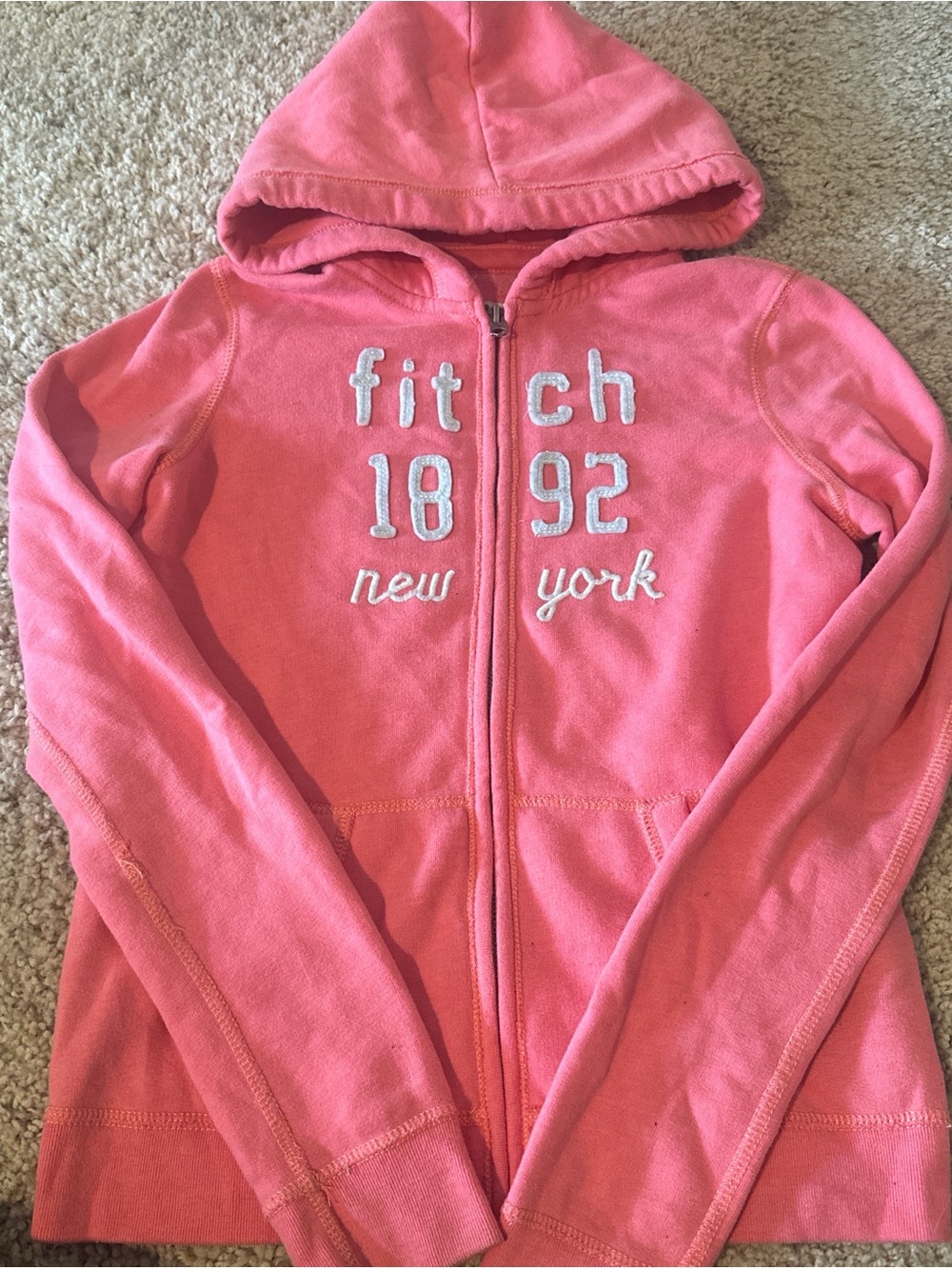Abercrombie & Fitch Pink Kids Zip Hoodie